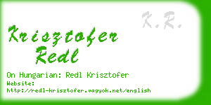 krisztofer redl business card